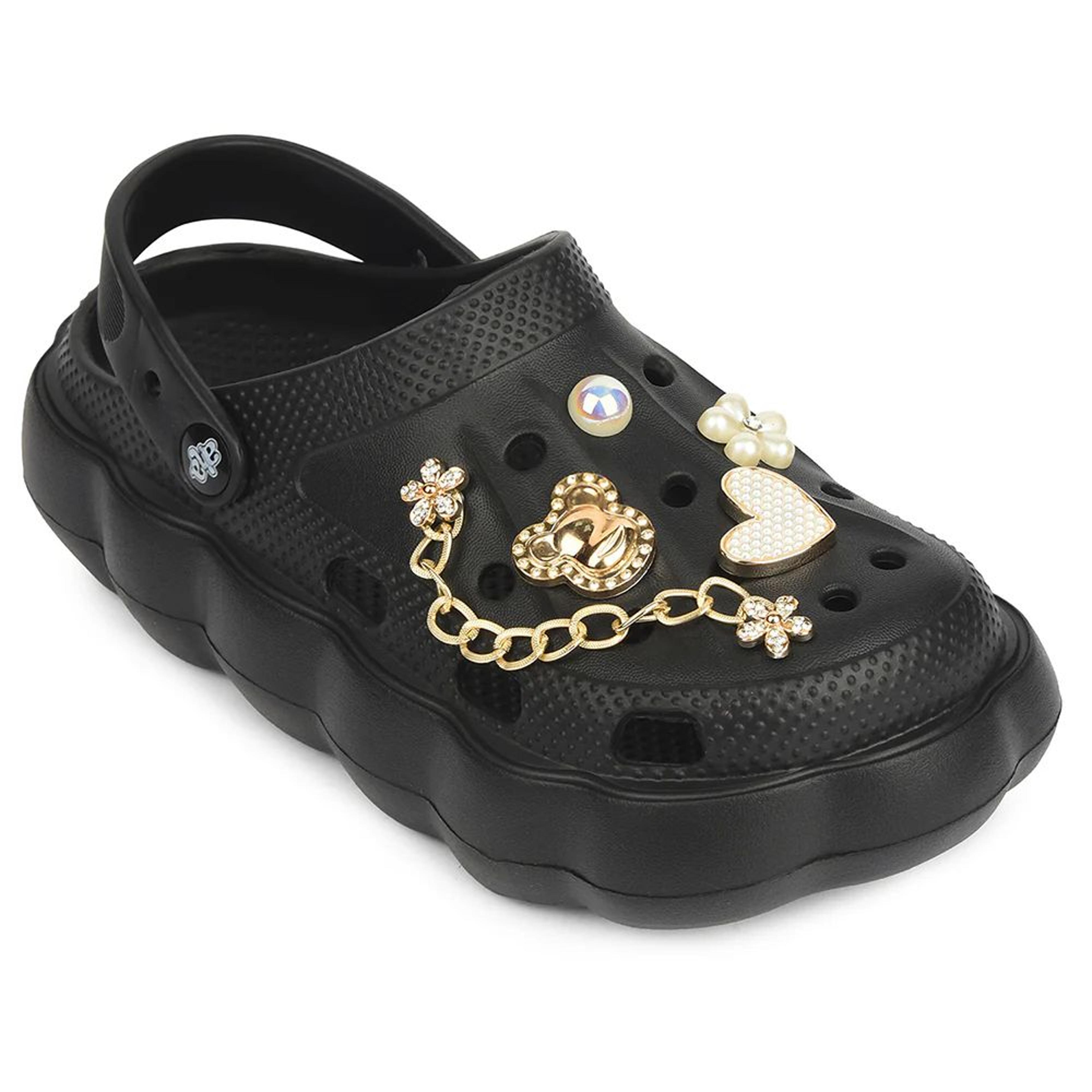 A-HA Black Casual Sling Back Clogs For Women ZQ-SH-012 By Liberty