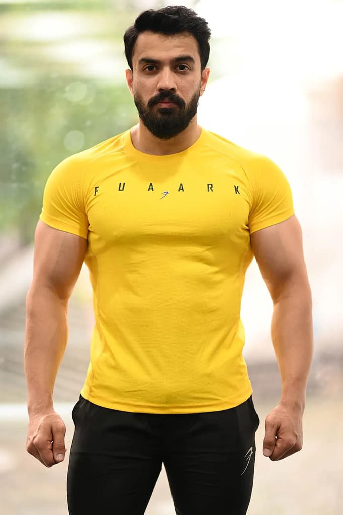 Checks T-shirt Yellow — photo 3