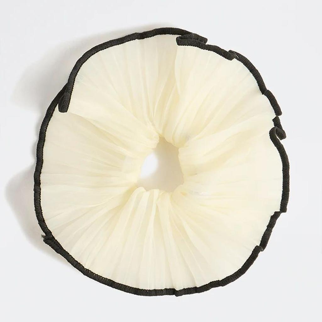 Westside Accessories Yellow Crinkled Scrunchie