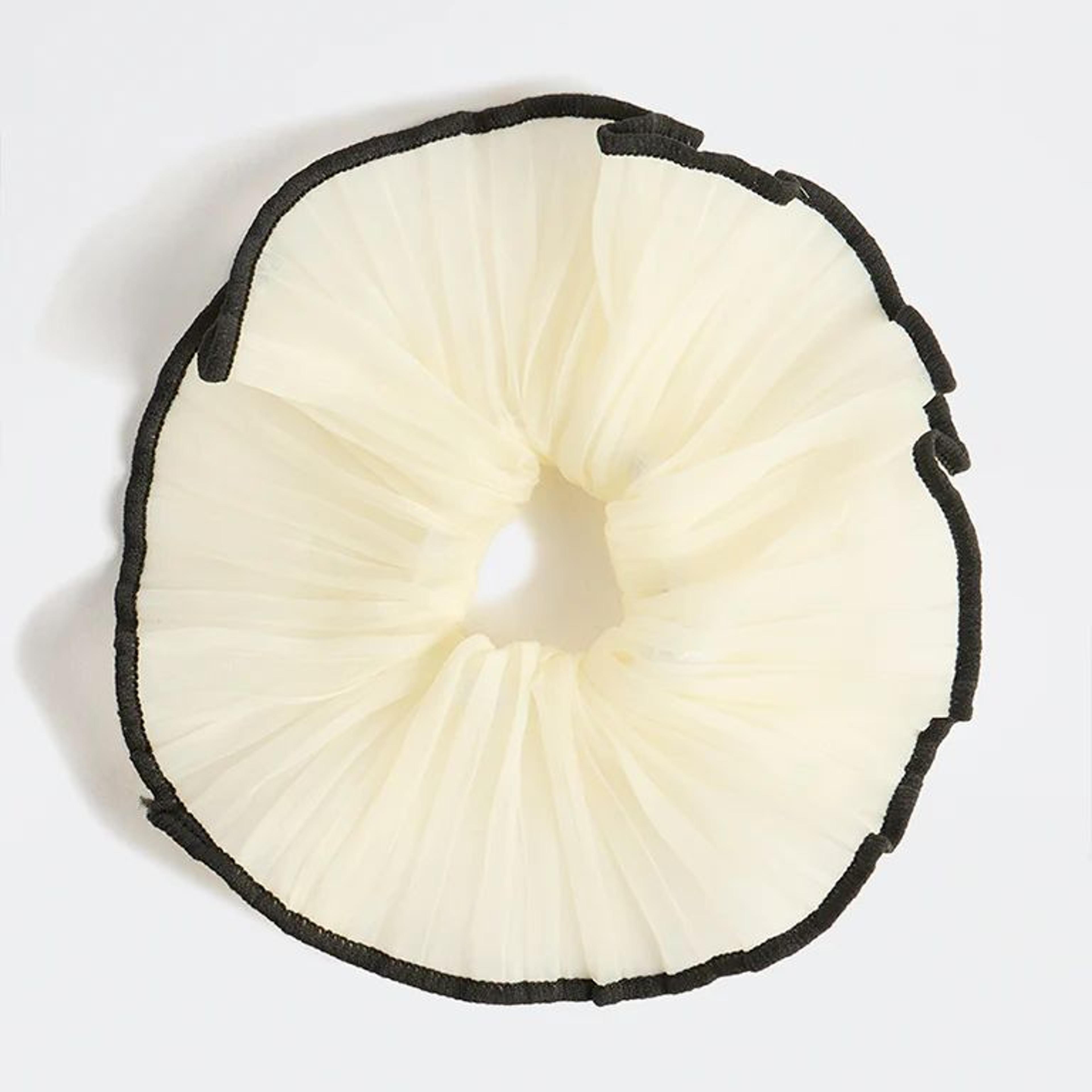 Westside Accessories Yellow Crinkled Scrunchie
