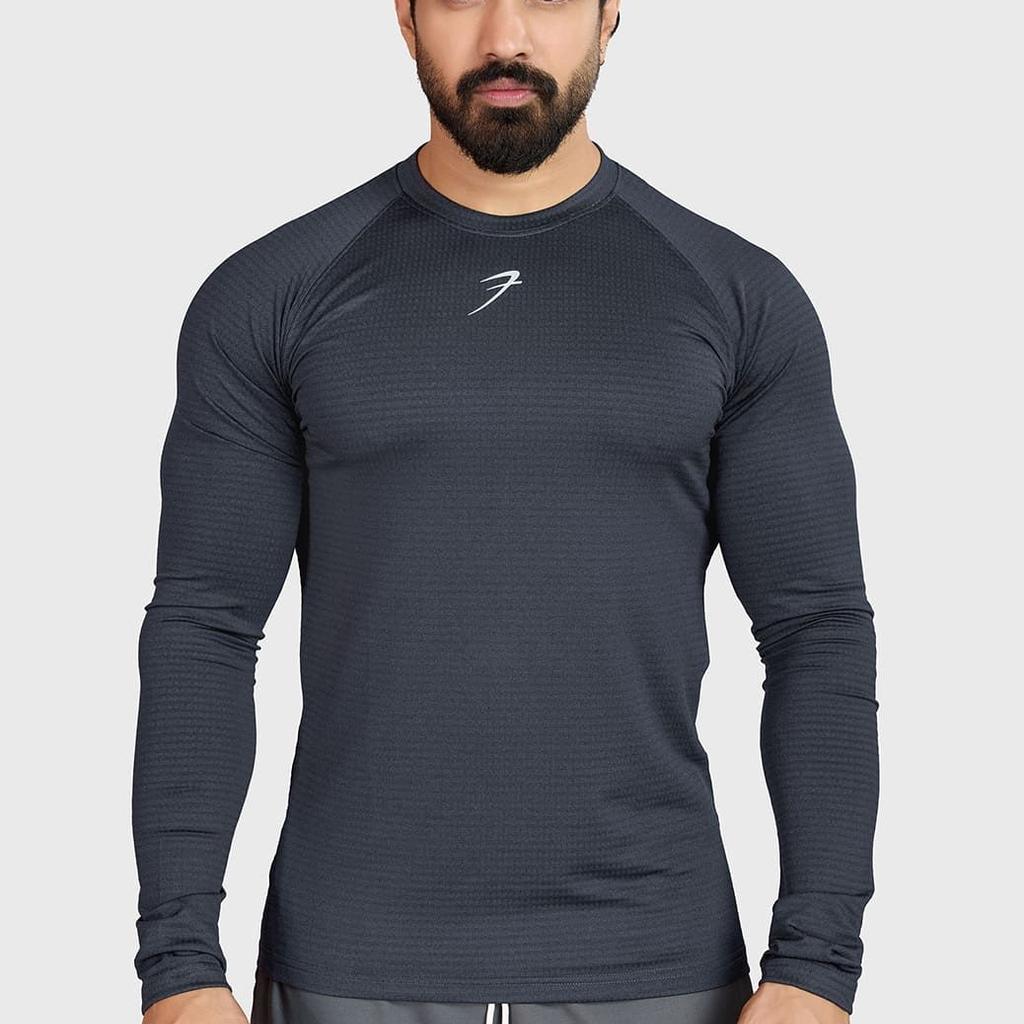 Midnight Fullsleeves T-shirt Dark Grey
