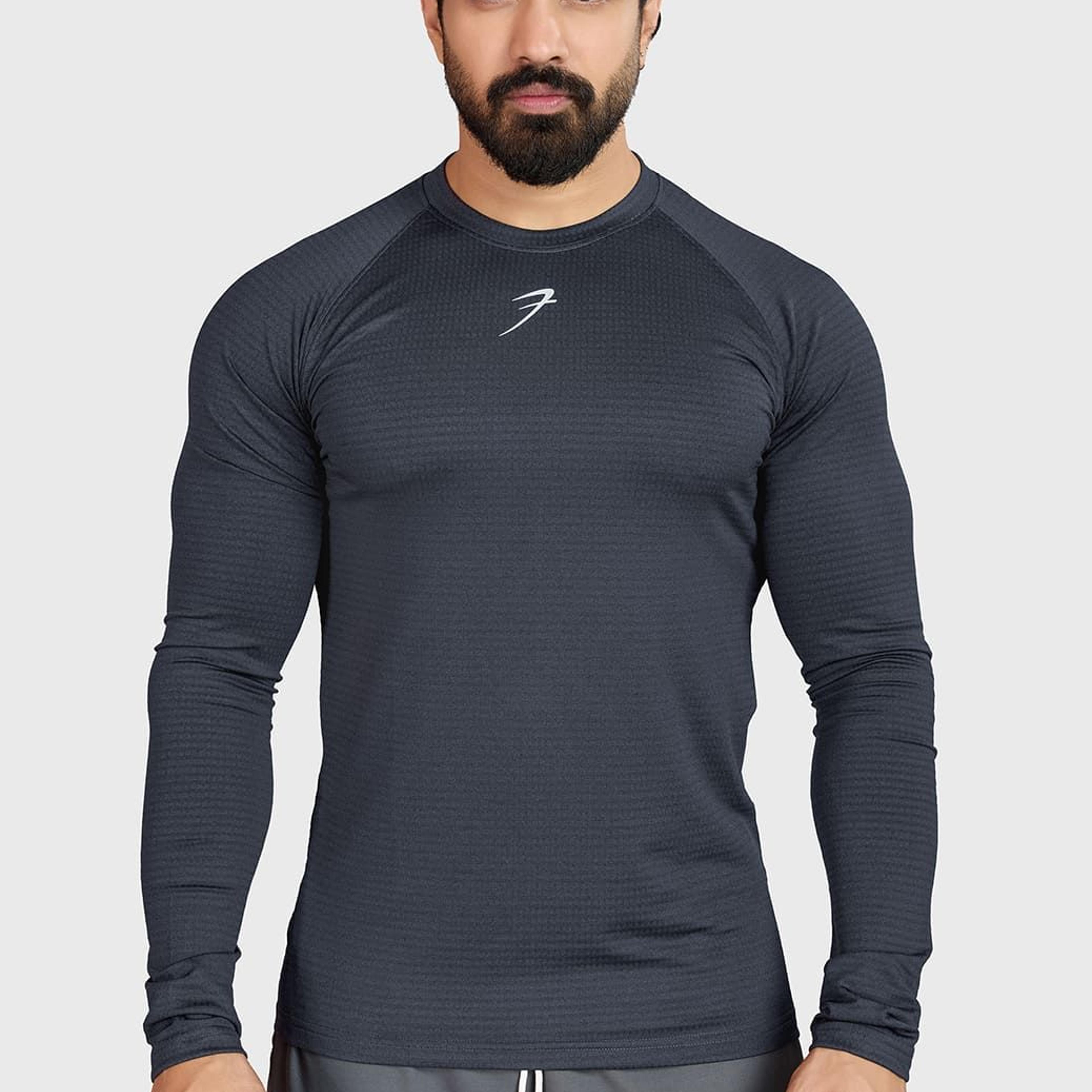Midnight Fullsleeves T-shirt Dark Grey