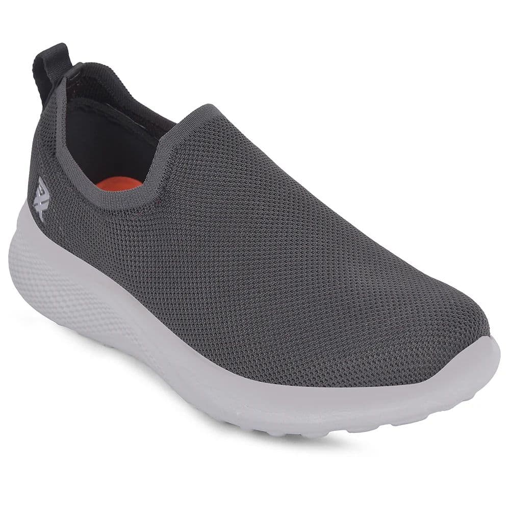Leap7x Grey Sports Non Lacing Walking Shoes For Men GHD-89E By Liberty — 6/40 / Grey
