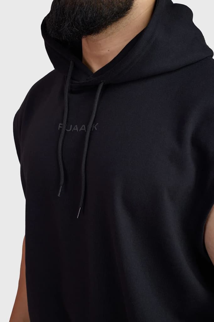 Signature Cap Sleeves Hoodie Black — photo 3
