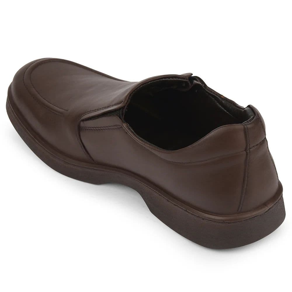 Healers Dark Brown Formal Non Lacing Moccasins For Men 204608AN By Liberty — photo 5