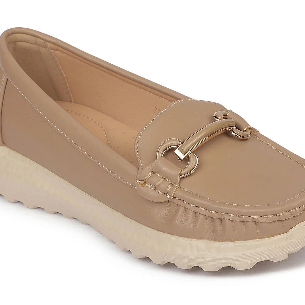 Healers ZQ-FDBL-10 Beige Casual Bellies Shoes for women by Liberty — photo 5