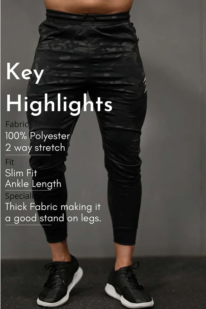 Camo Joggers Black — photo 7