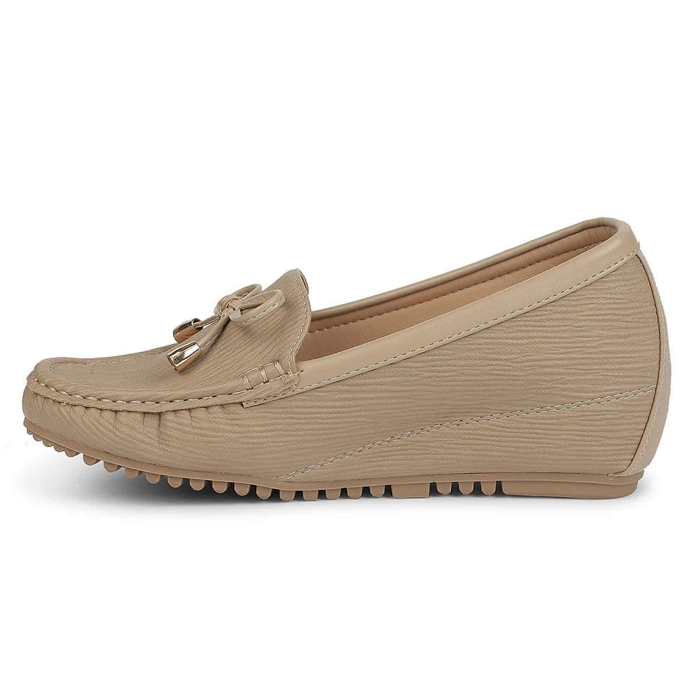 Healers Beige Casual Flat Ballerina for Women ZQ-FDBL-18 by Liberty — photo 3