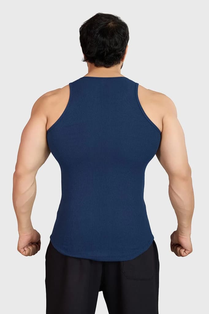 Ribbed Tank Navy — photo 6
