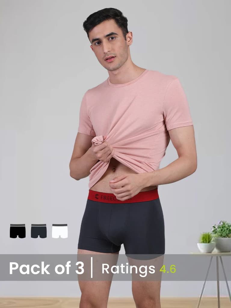 Luxury Limited Edition - Men's Anti-Bacterial Micro Modal Trunk (Pack of 3)