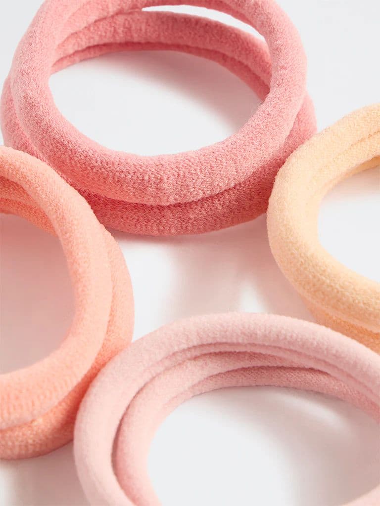 Westside Accessories Pink Ombre Hair Ties - Pack of 8 — photo 3