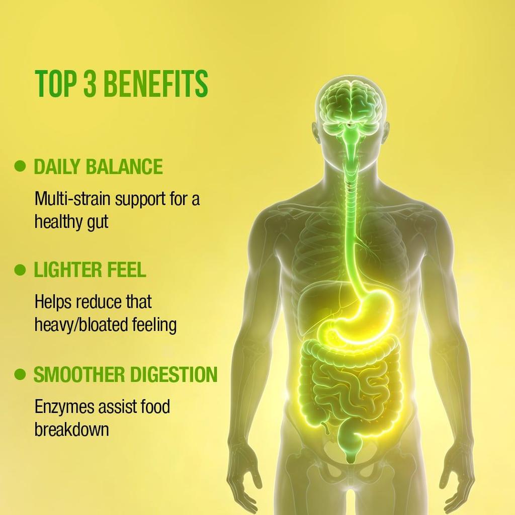 Gut Fine Probiotics & Prebiotics Effervescent Tablets Daily Digestive