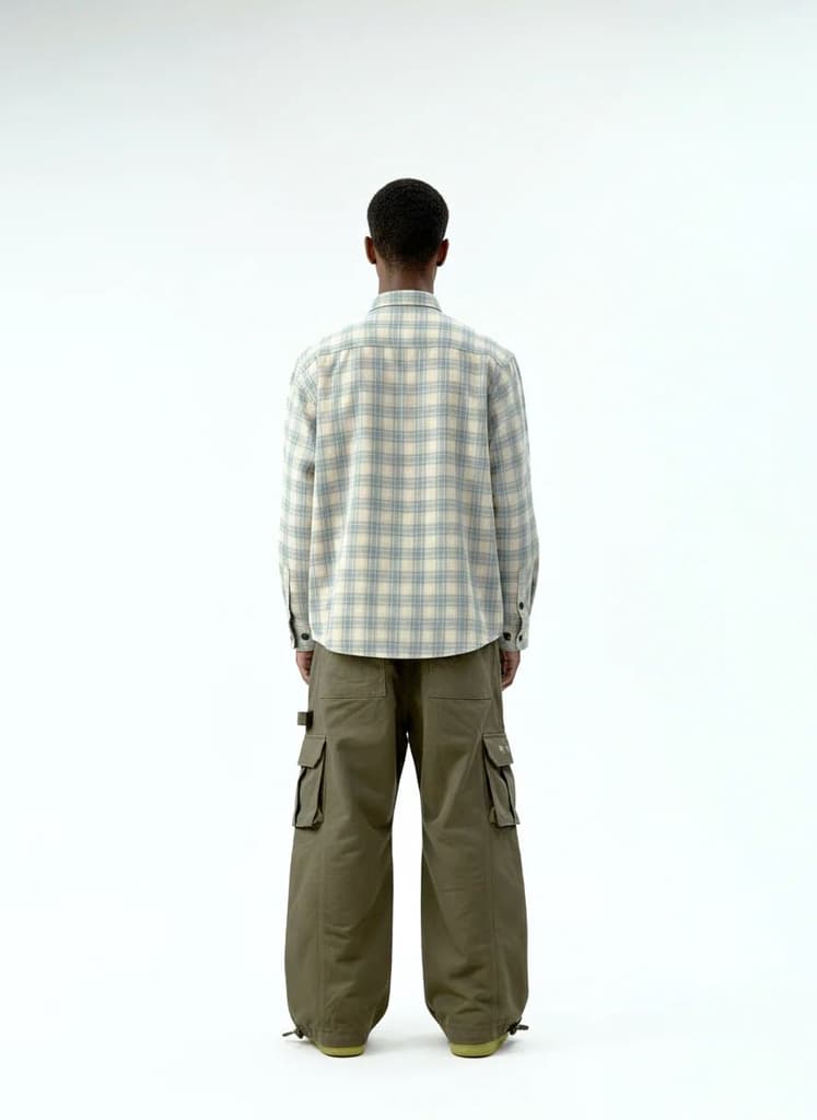 Check Corduroy Shirt 012 // regular fit — photo 3