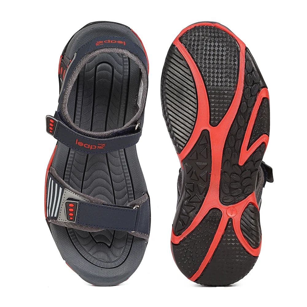 Leap7X BLAIR-30 Navy Blue Casual Flat Sandals for Men by Liberty — photo 4