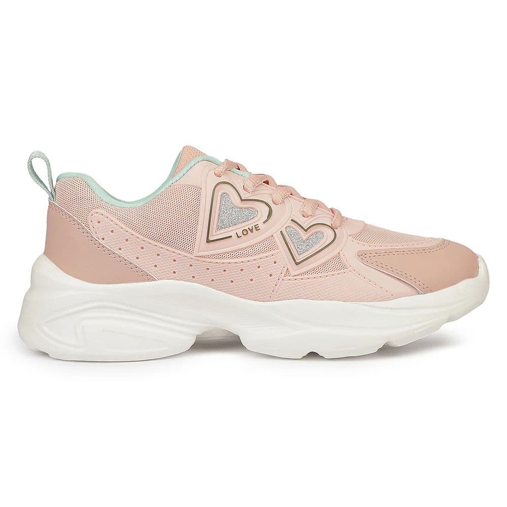 Leap7X WALTER-1L Peach Sports Non lacing Walking Shoes for Kids by Liberty — photo 2