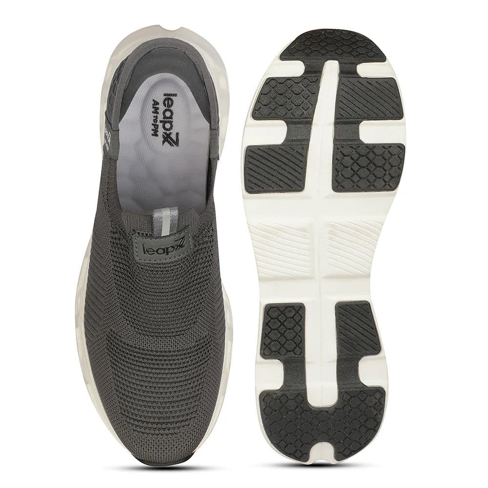 LEAP7X AIRFLOW-20 EAZYGO Dark Grey Sports Running Shoes for Men — photo 4