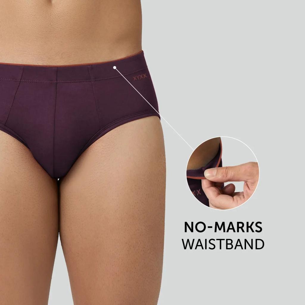 Uno Modal Briefs - Plum Red — photo 4