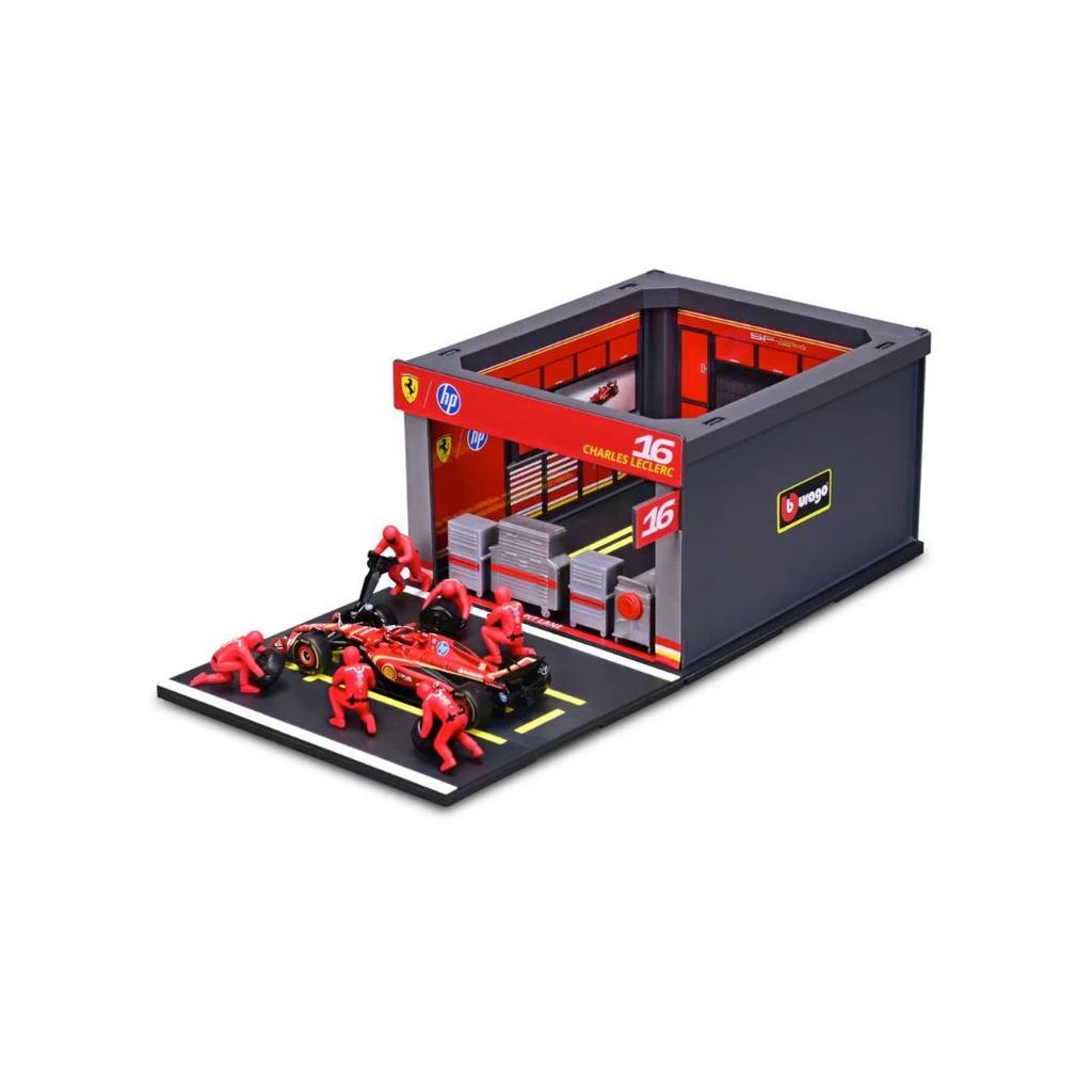 Racing Car Pit Pass Set | Die-Cast Car with 6-Piece Pit Crew & Paddock Garage — photo 5