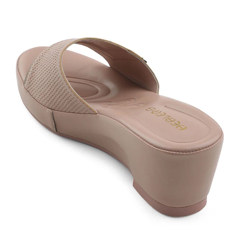 Healers Peach Wedge Heel Sandal For Women LNF-7 By Liberty — photo 4