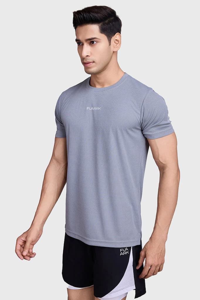 Checks Running T-shirt Ultimate Grey — photo 6