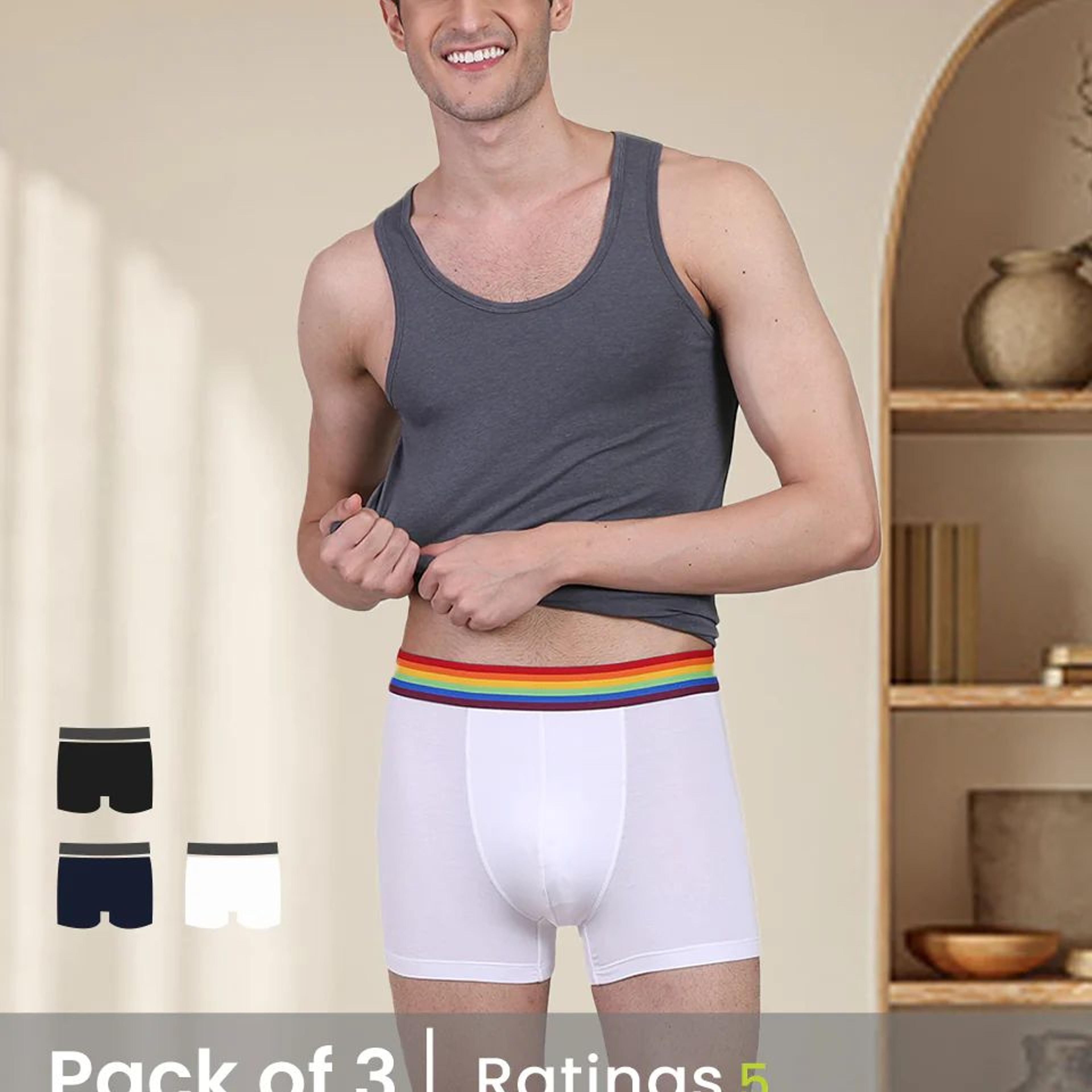 Pride Edition - Men's Anti-Bacterial Micro Modal Trunk (Pack of 3)