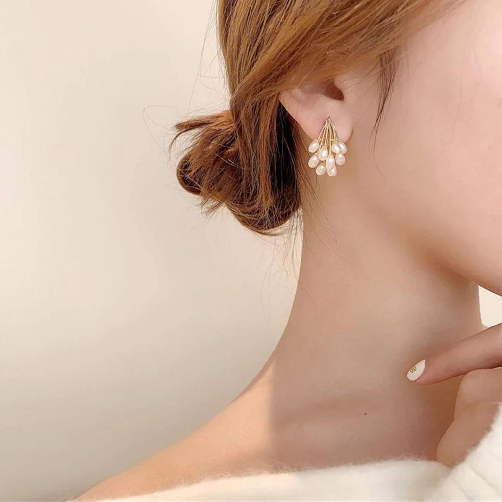 Fat Pearl Earring Collection | Elegant Pearl Ear Studs — photo 2