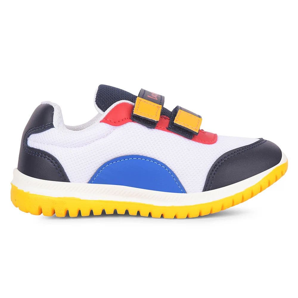 Lucy & Luke White Casual Non Lacing Walking Shoes for Kids JAMIE-K1E By Liberty — photo 4