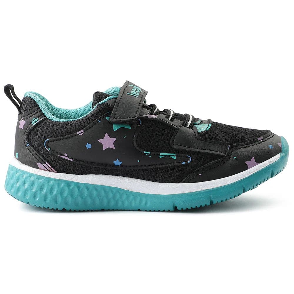 Leap7x Black Sports Non Lacing Walking Shoes For Kids JAMIE-51V By Liberty — photo 2