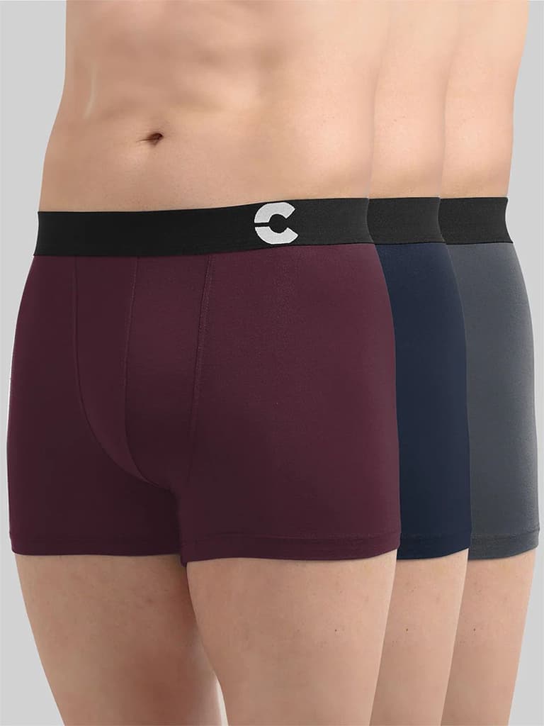 Men's Anti-Bacterial Micro Modal Trunk (Pack of 3) — photo 2