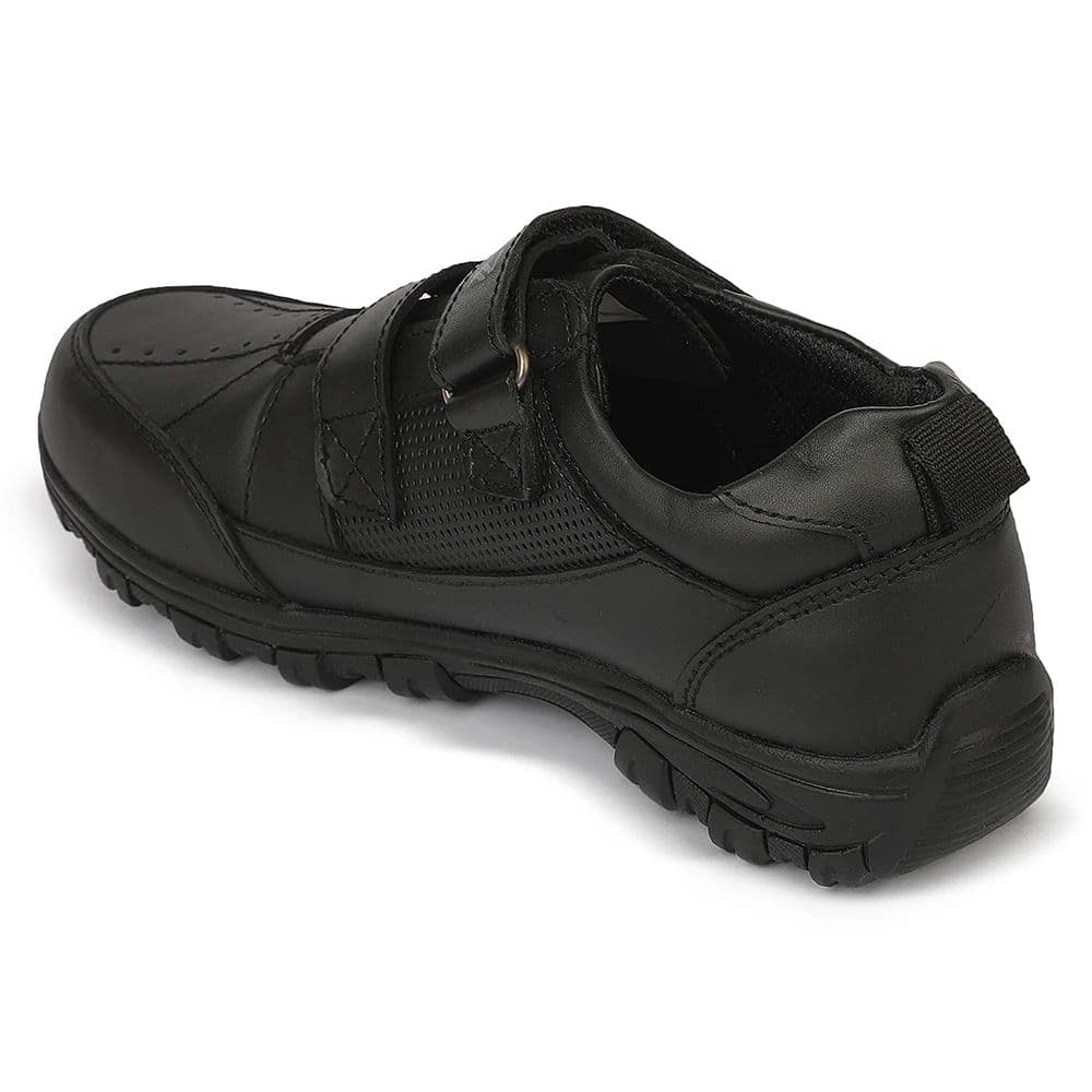 Leap7X SCH-RACE Kids' Black School Shoes - SCHOOL with Memory Foam Comfort — photo 3