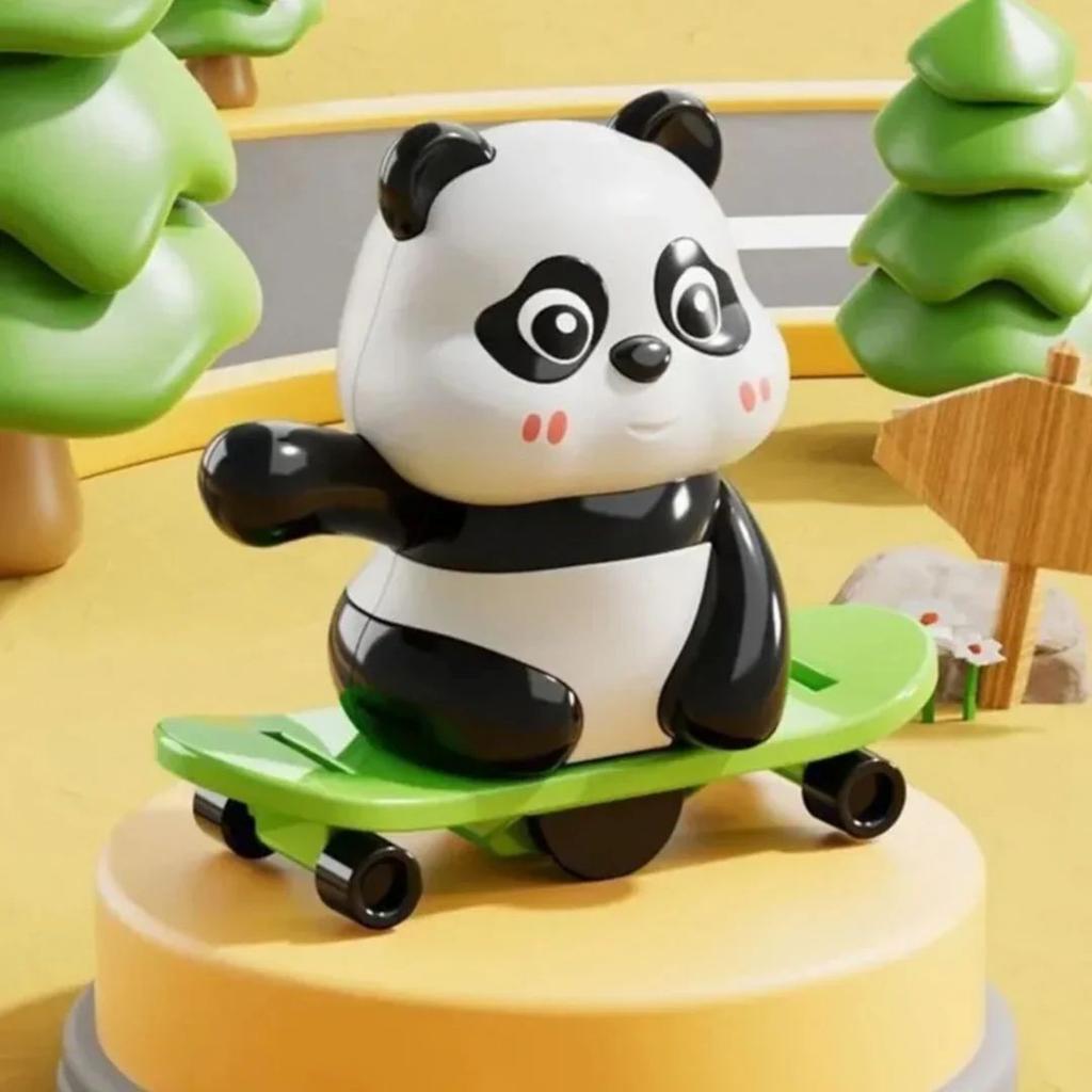 Fit Panda Wind-up Toy — Skateboard Panda