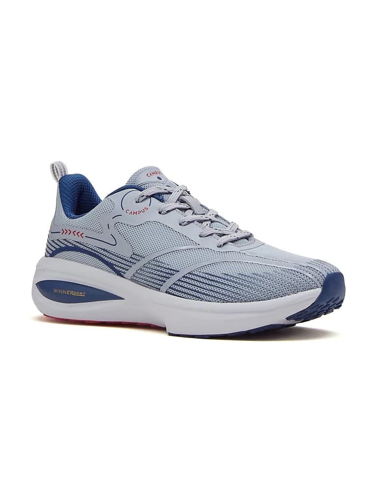 GLITCH Grey Men's Running Shoes — Grey / 6