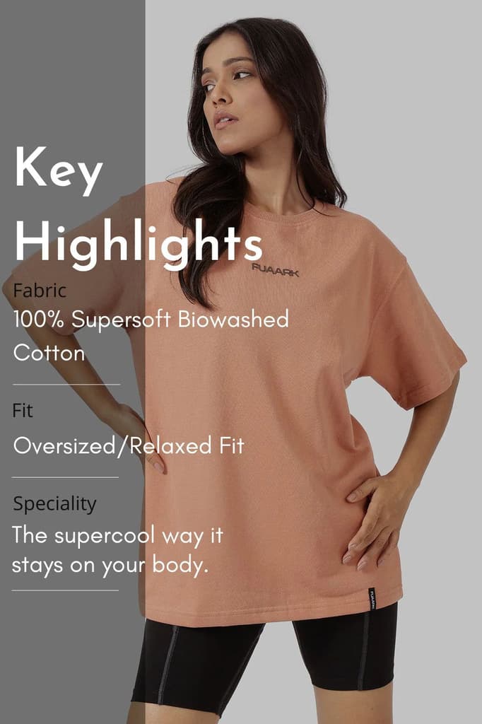 Element Oversized T-shirts Warm Beige — photo 9