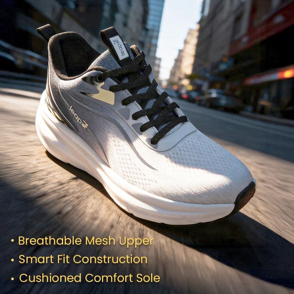 Leap7X DRIVSTEP-E Navy Blue Sports Lacing Running Shoes for Men by Liberty — photo 3