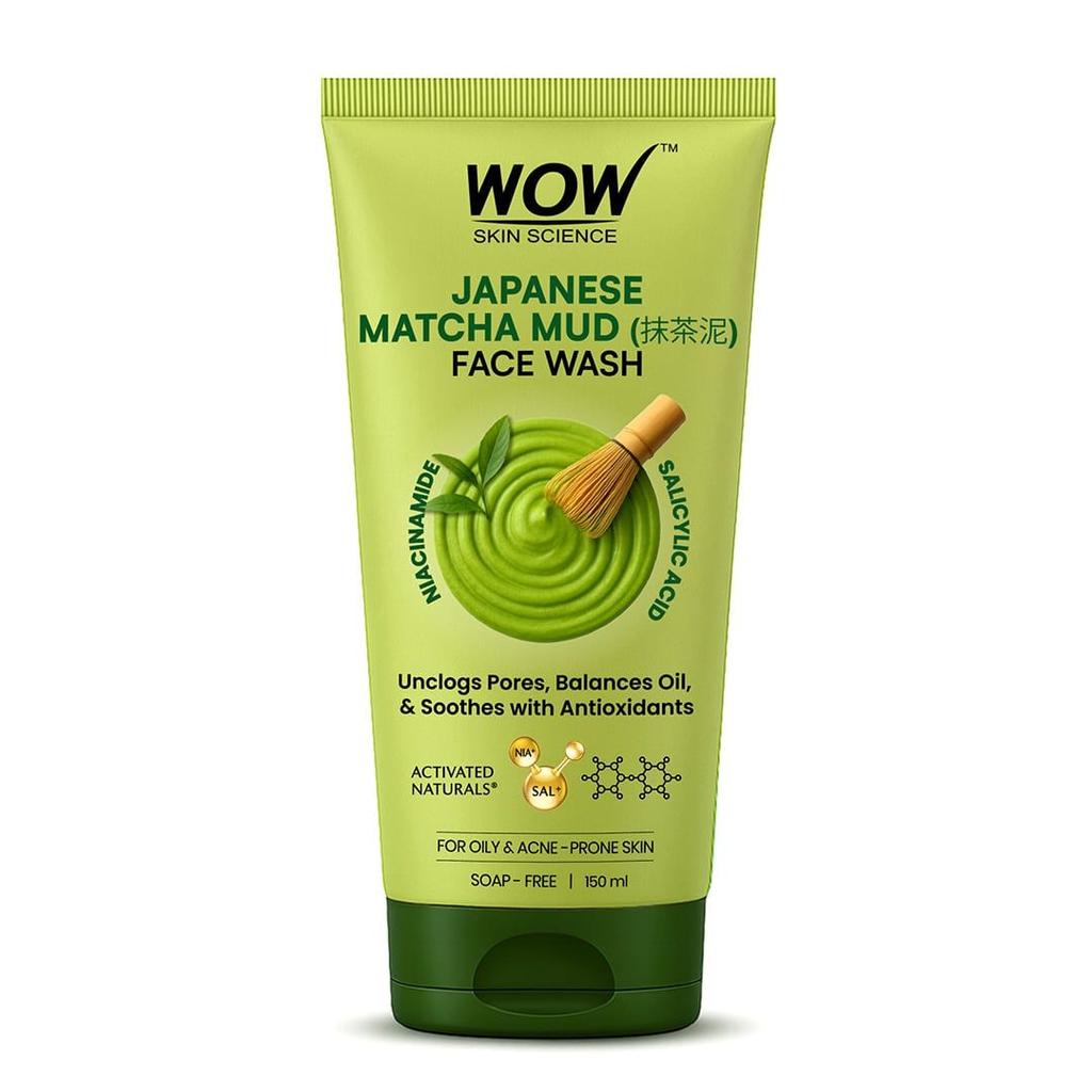 Japanese Matcha Mud Face Wash Purifies & Balances Oily Skin