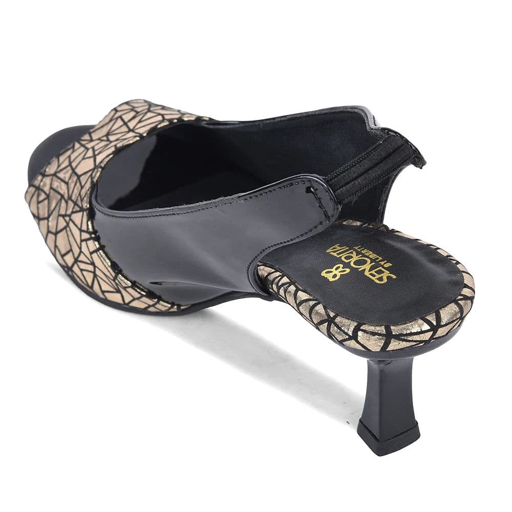 Senorita STY-157E Black Casual Block Heel Sandal for Women — photo 4