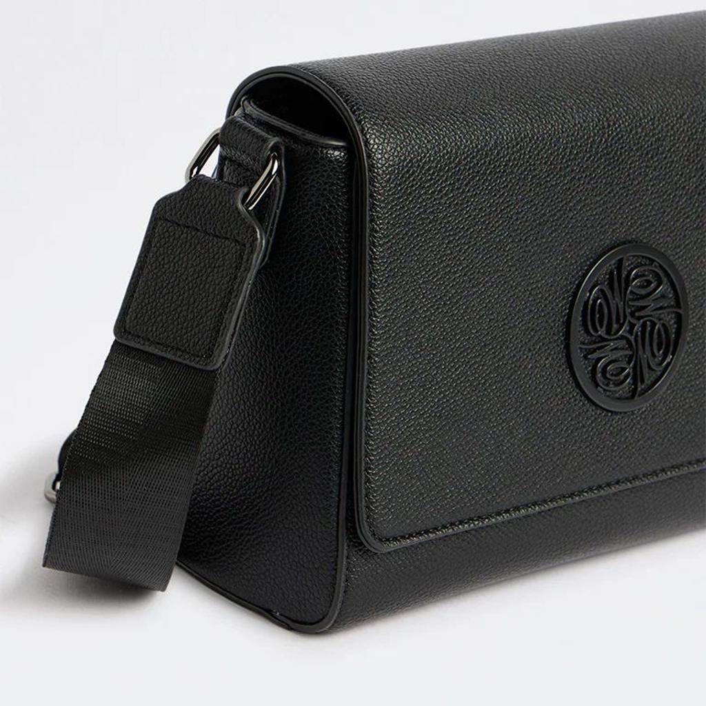 Westside Black Embossed Sling Bag