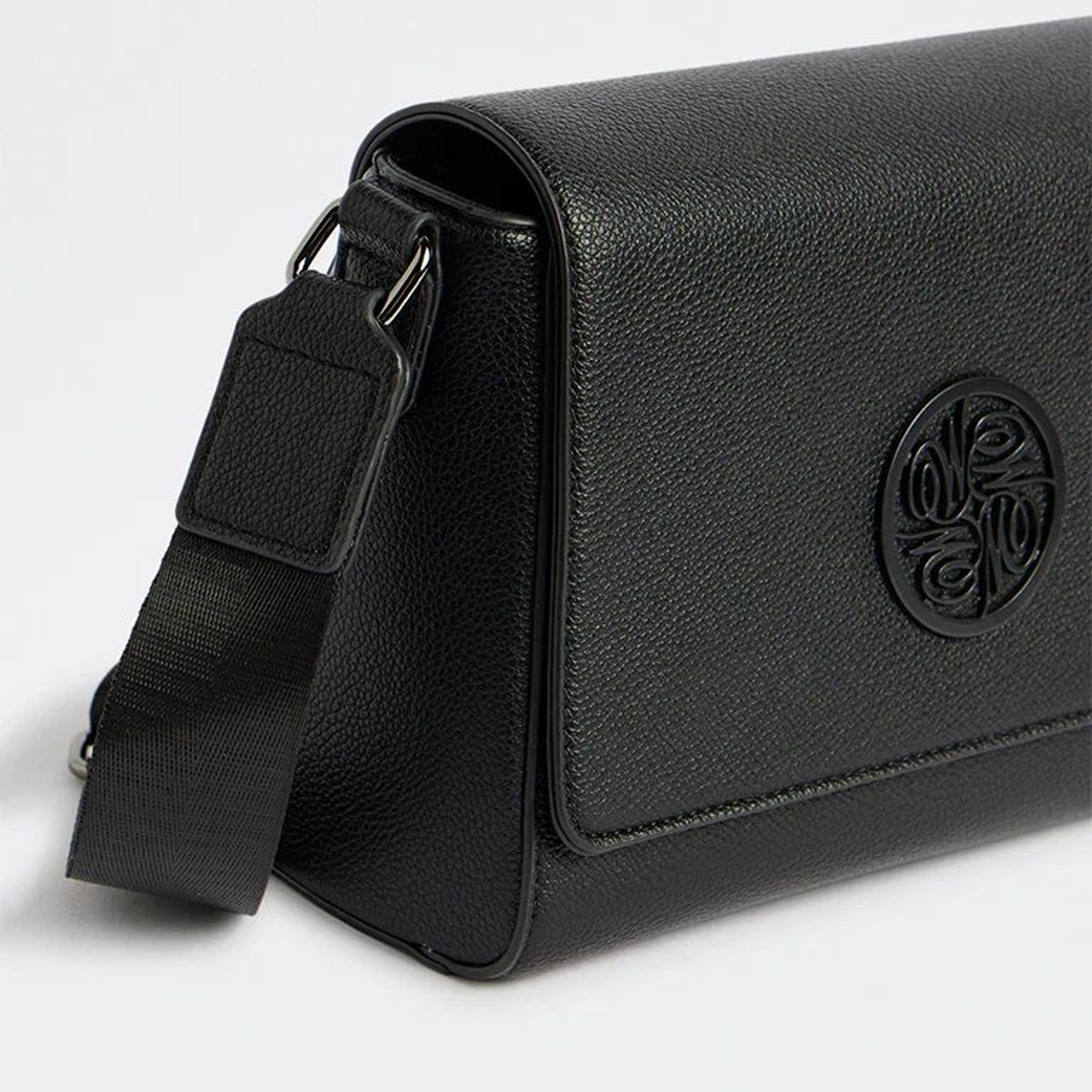 Westside Black Embossed Sling Bag