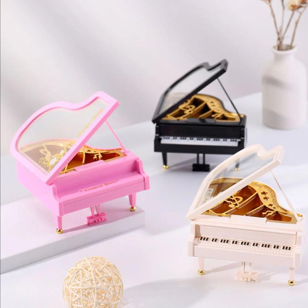 Twirling Notes Ballerina Music Box - Grand Piano Style Musical Gift — photo 3