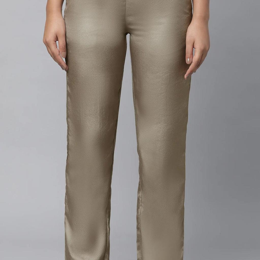 Green Pants in Korean Satin