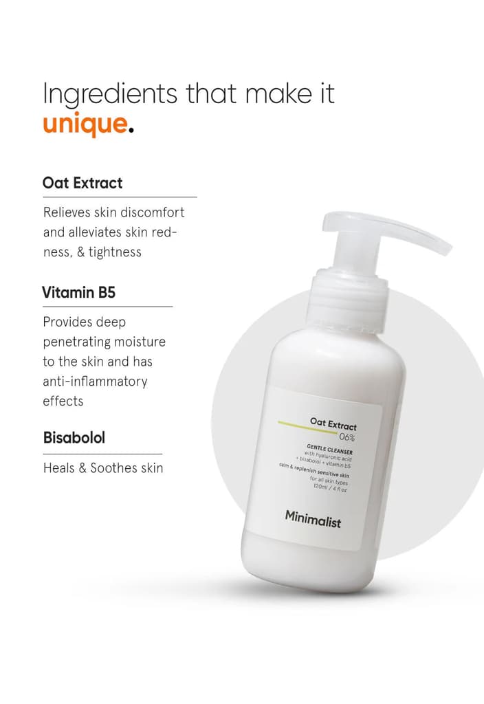 Oat Extract 6% Gentle Cleanser — photo 4