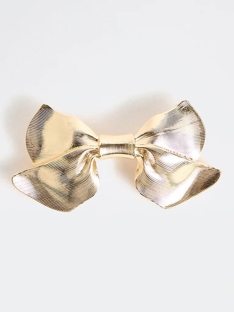 Westside Accessories Gold Bow Clip