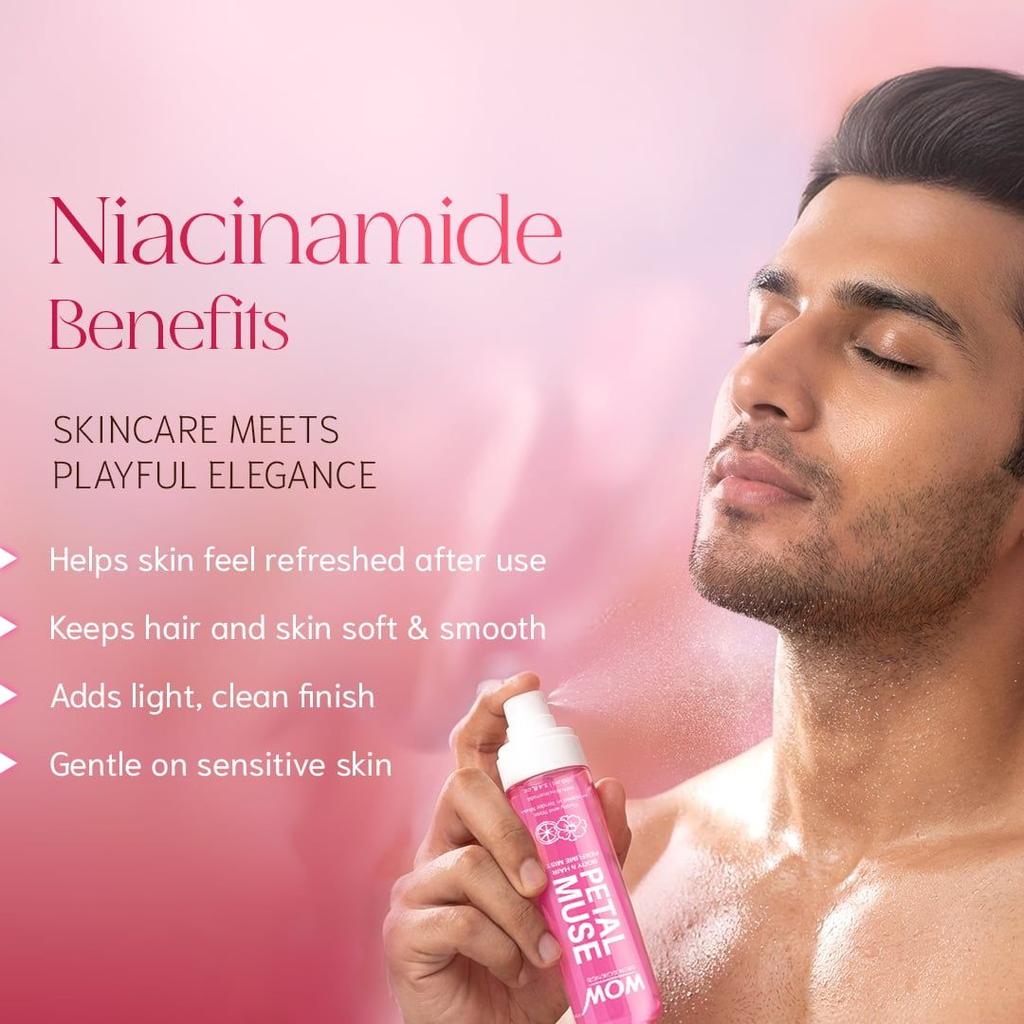 Petal Muse Floral Hair & Body Mist Long-Lasting Peony Freshness