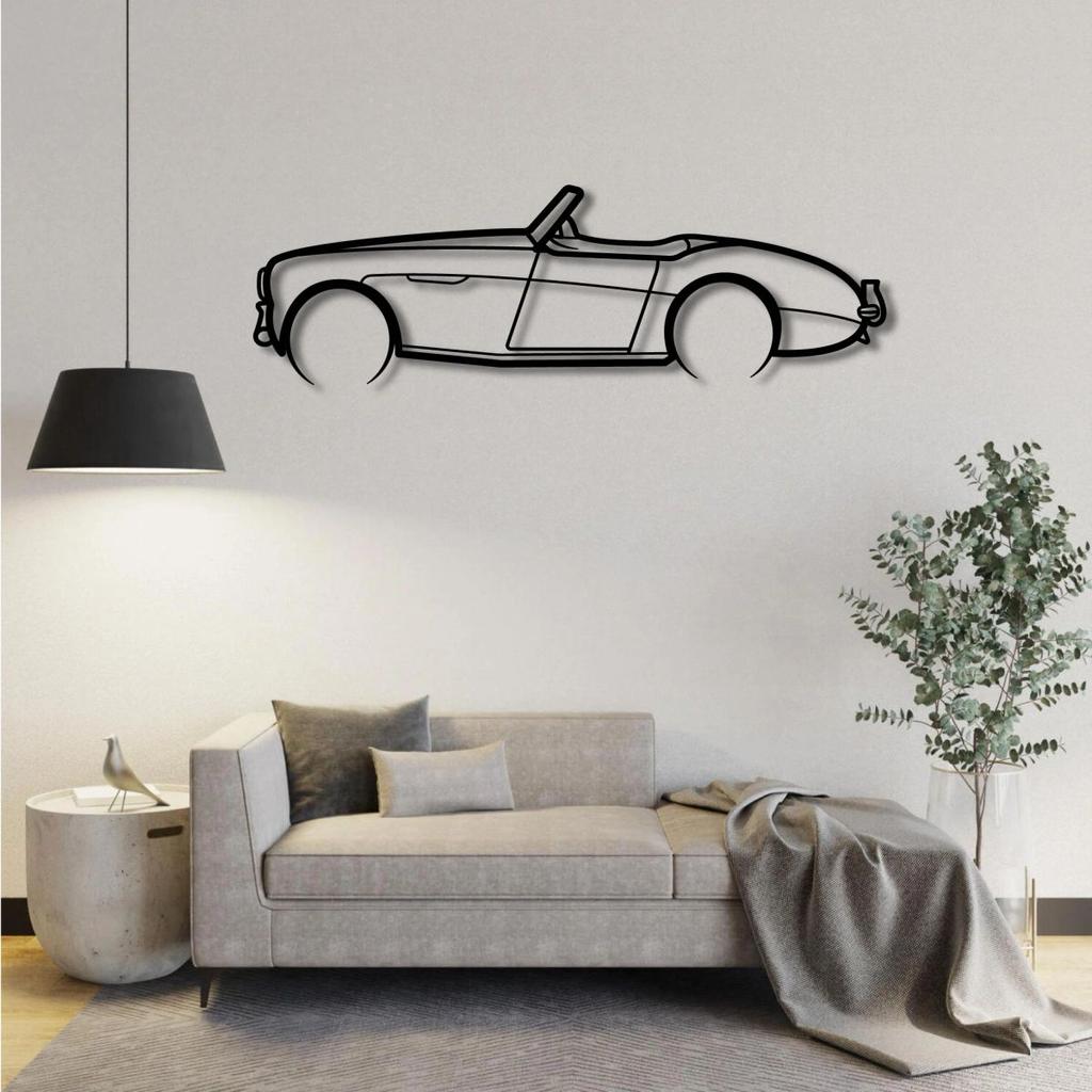 1956 AUSTIN HEALEY 100 METAL WALL ART — photo 2