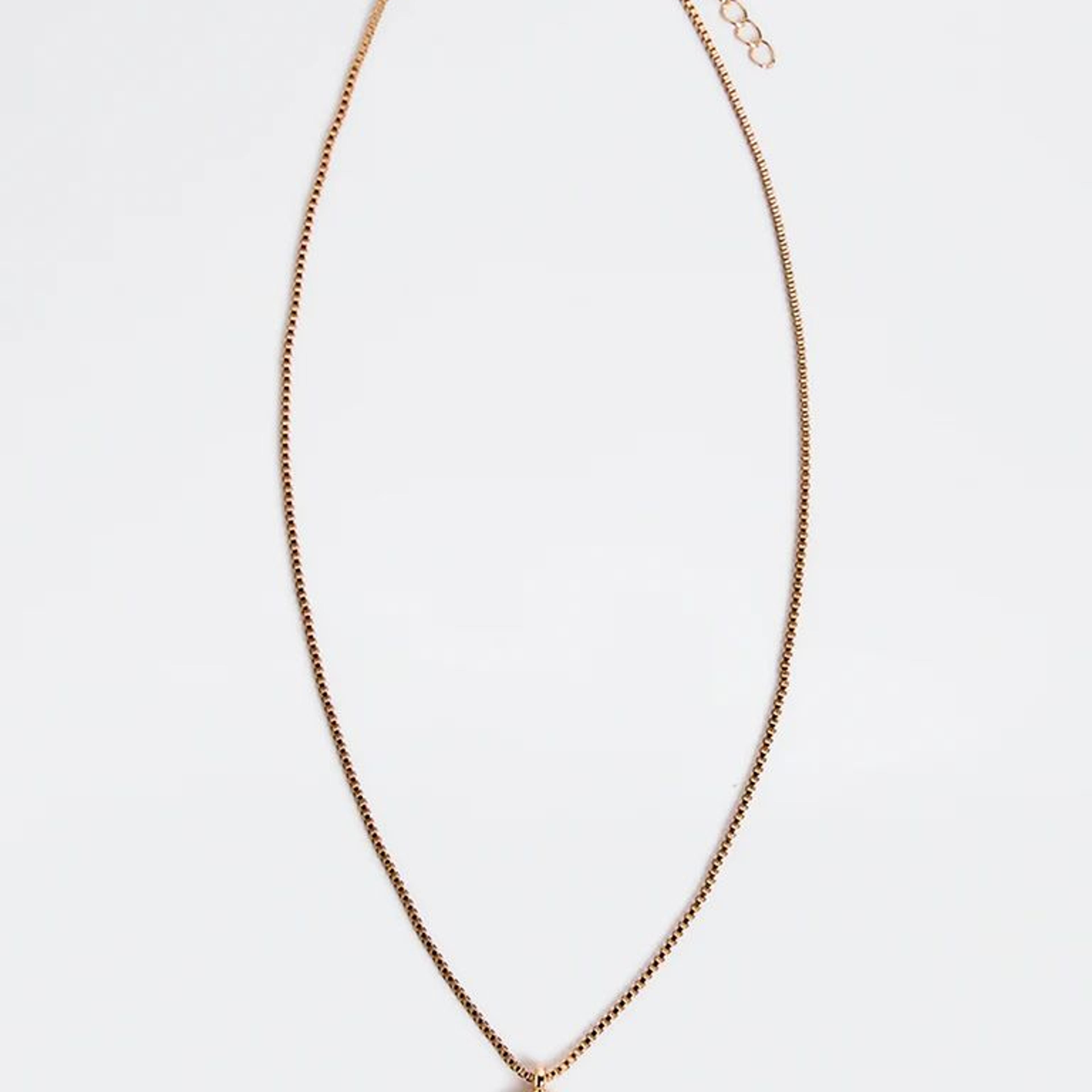 Westside Accessories Gold and Brown Resin Pendant Necklace
