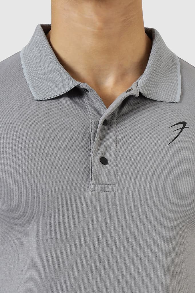 Aura Polo T-shirt Grey — photo 3