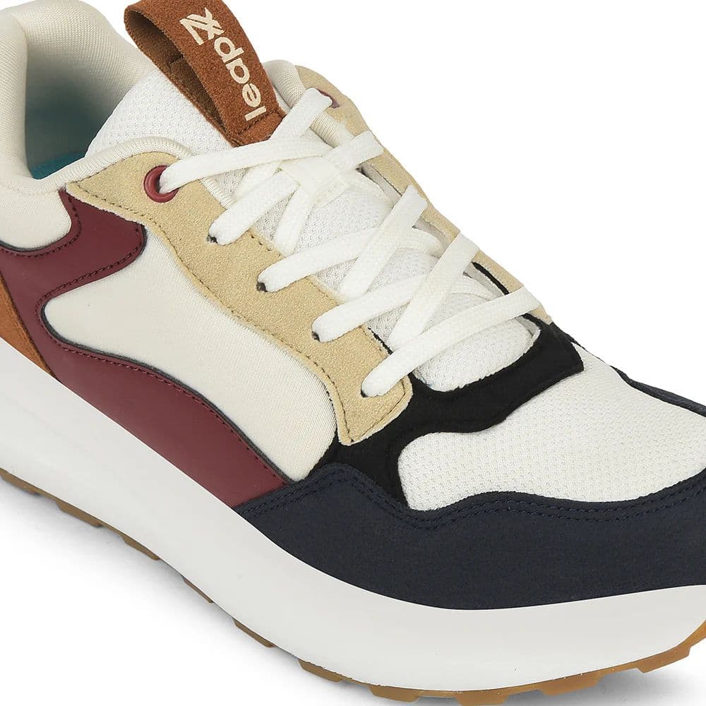 Leap7x Navy Blue Sports Lacing Running Shoes For Kids ZLP-XK-01 By Liberty — photo 4