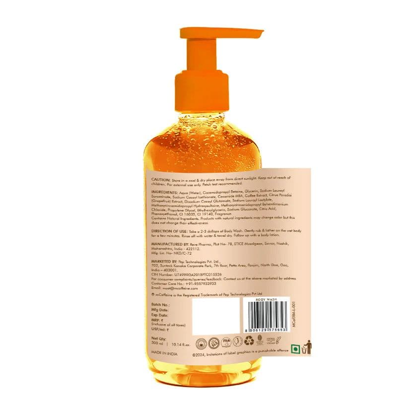 Glow Boost Vitamin C Rich Grapefruit Body Wash - 300 ml