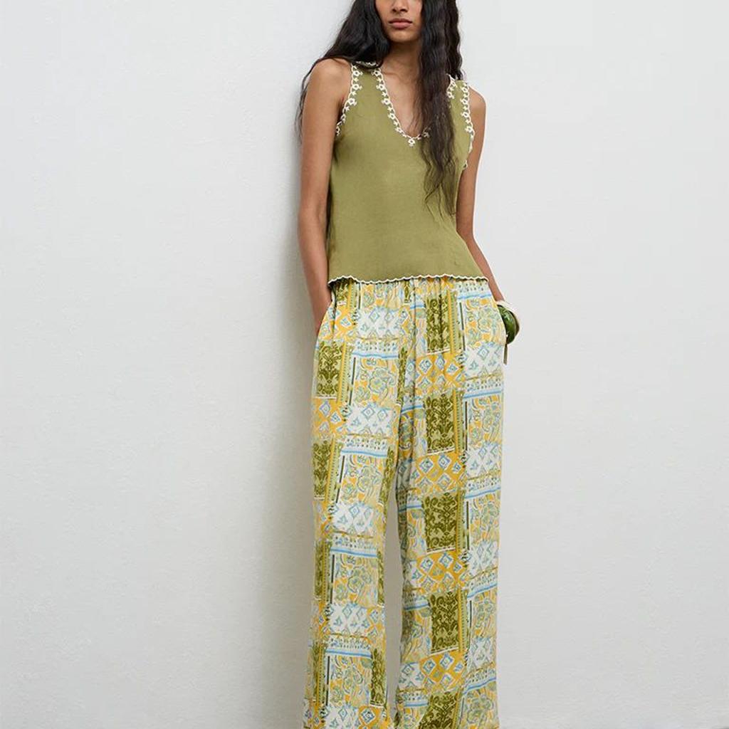 Bombay Paisley Multicolor Printed Palazzos