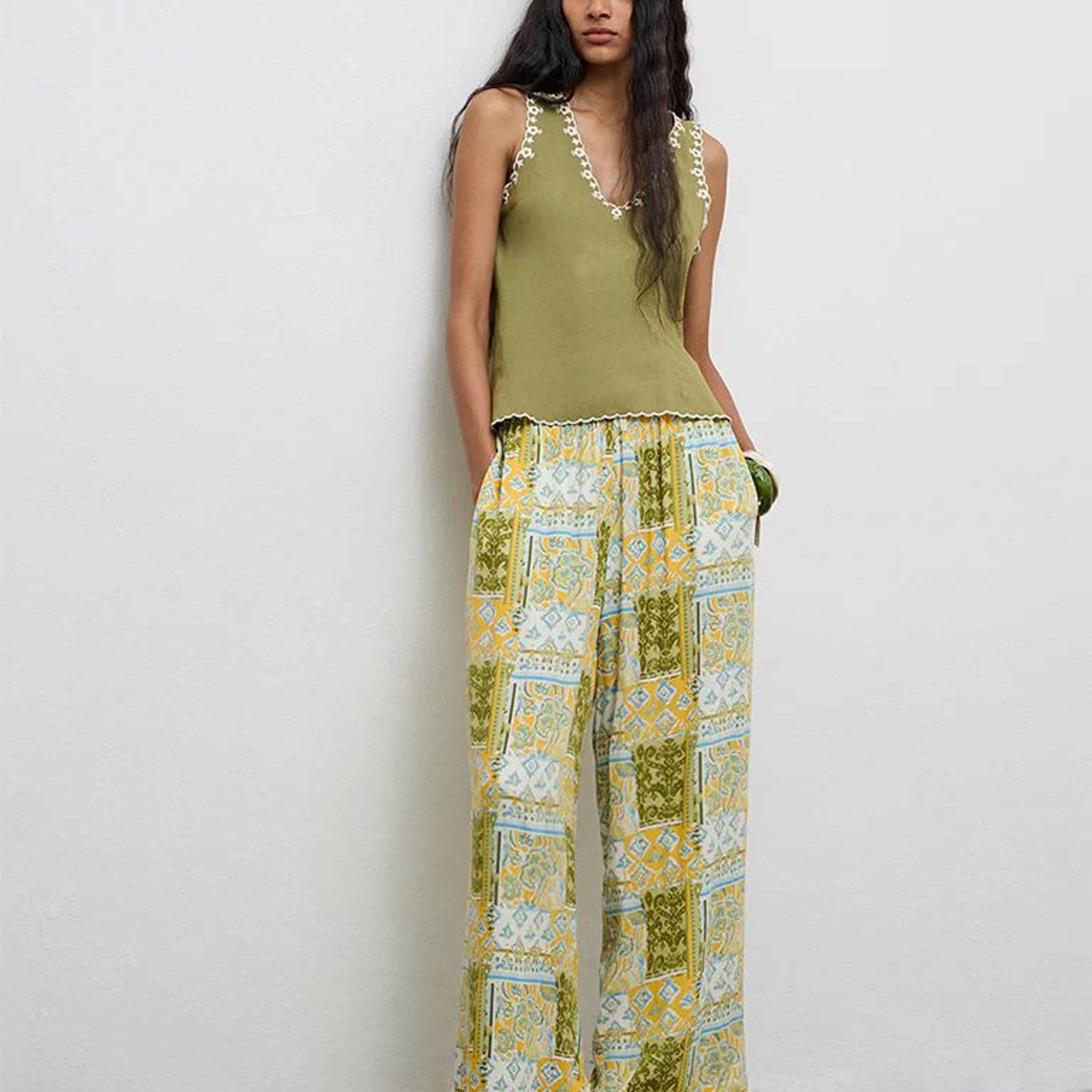 Bombay Paisley Multicolor Printed Palazzos
